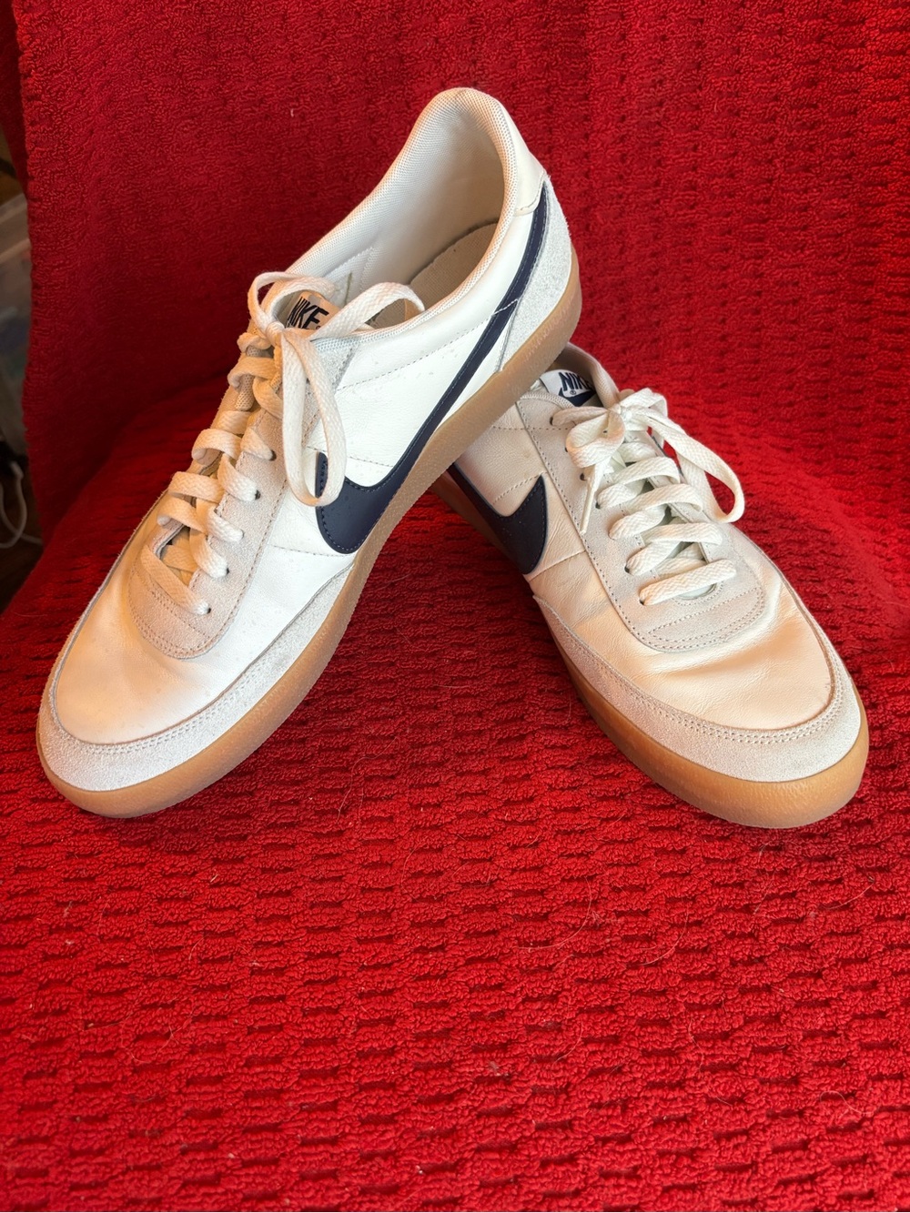 Nike Killshot Men’s Sneakers with Navy Swoosh and Gum Sole